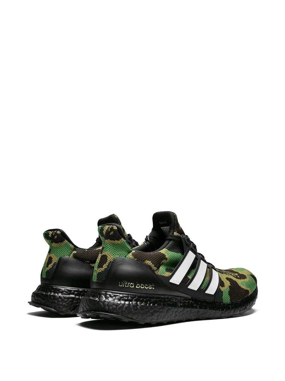 adidas X Bape Ultraboost 1St Camo Green Sneakers — Same as shown — Size US M 8 - US W 9.5 — Back View