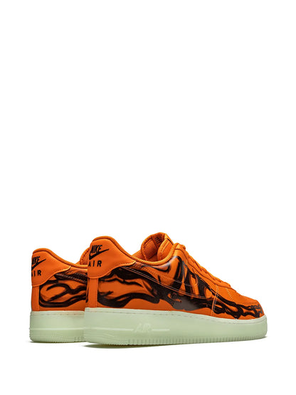 Nike Air Force 1 Low Orange Skeleton Sneakers