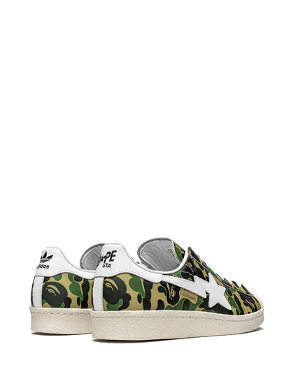 adidas X Bape Superstar Green Camo Sneakers — Same as shown — Size US M 8 - US W 9.5 — Back View