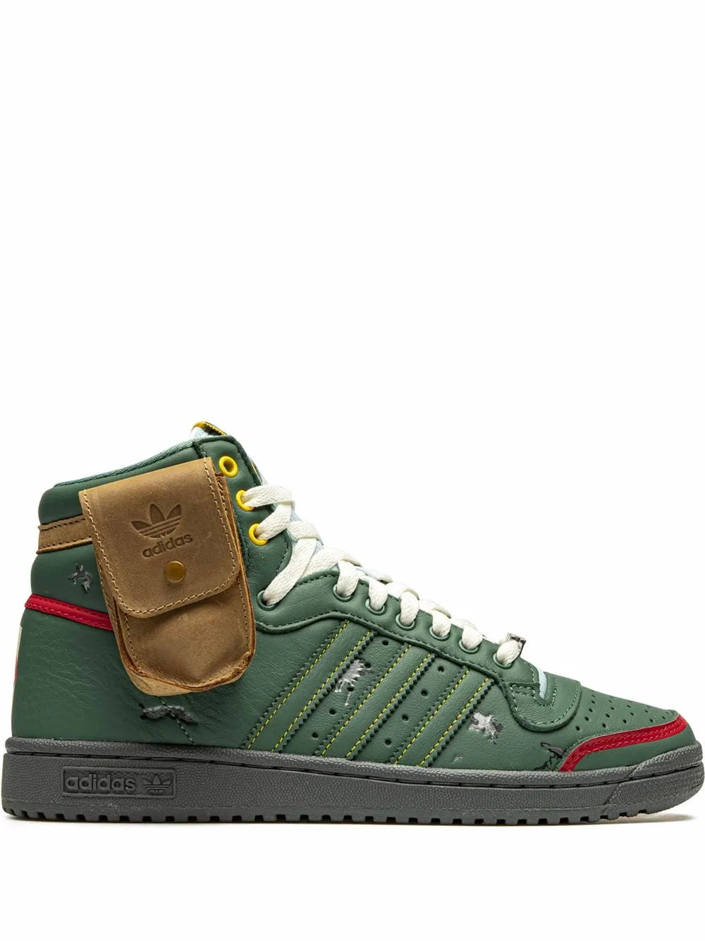 adidas X Star Wars Top Ten Hi Boba Fett Sneakers — Same as shown — Size US M 9 - US W 10.5 — Front View
