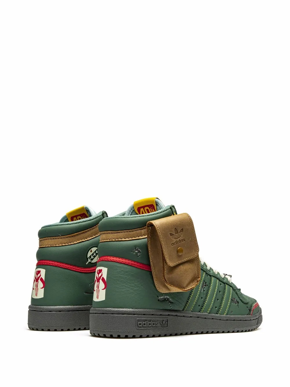 adidas X Star Wars Top Ten Hi Boba Fett Sneakers — Same as shown — Size US M 9 - US W 10.5 — Back View