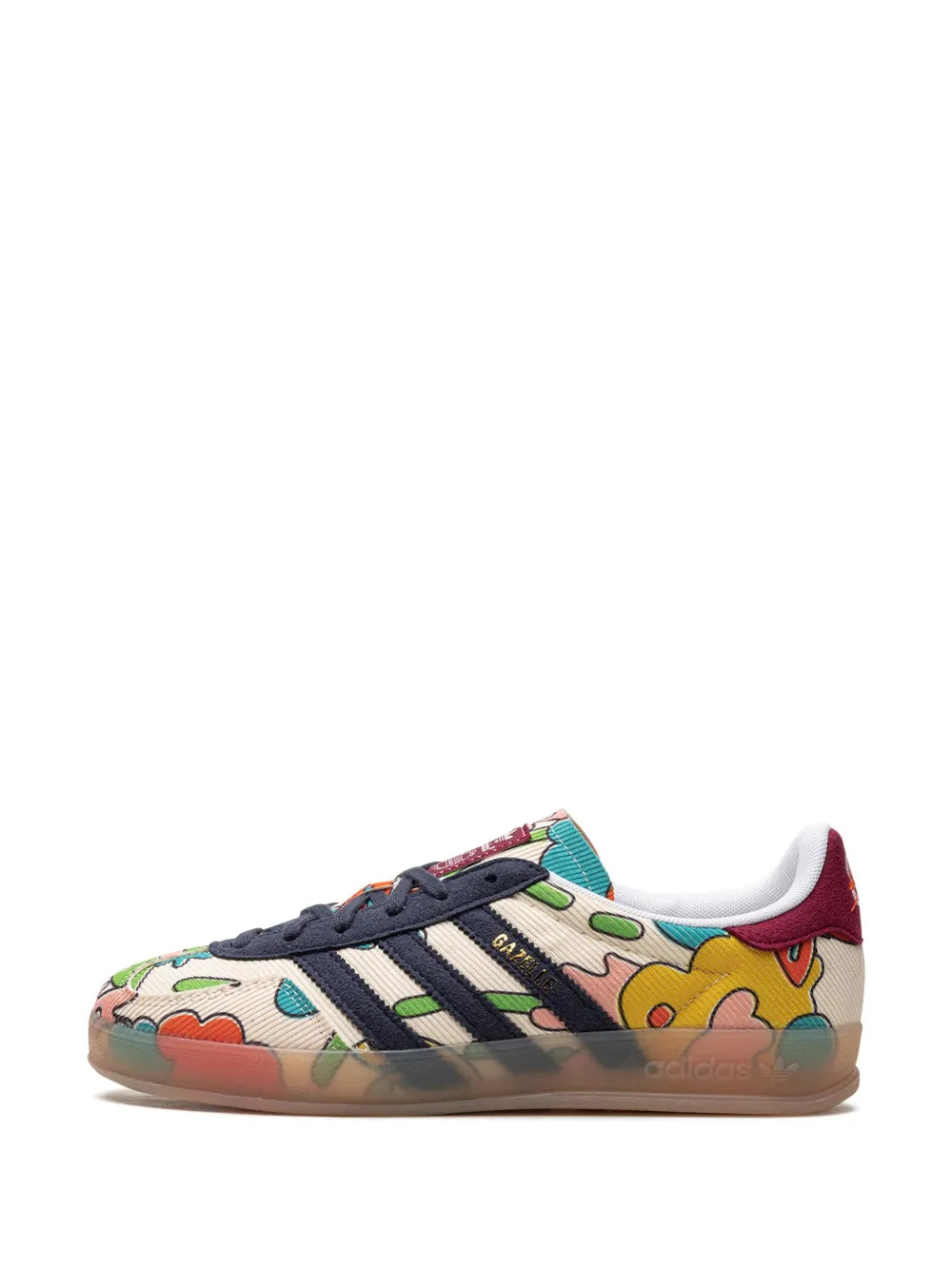 adidas X Sean Wotherspoon Gazelle Indoor Corduroy Sneakers — White — Size US M 9 - US W 10.5 — Lifestyle View
