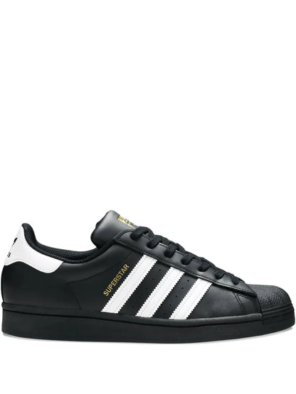 adidas Superstar Sneakers — Black — Size US M 11.5 - US W 13 — Front View