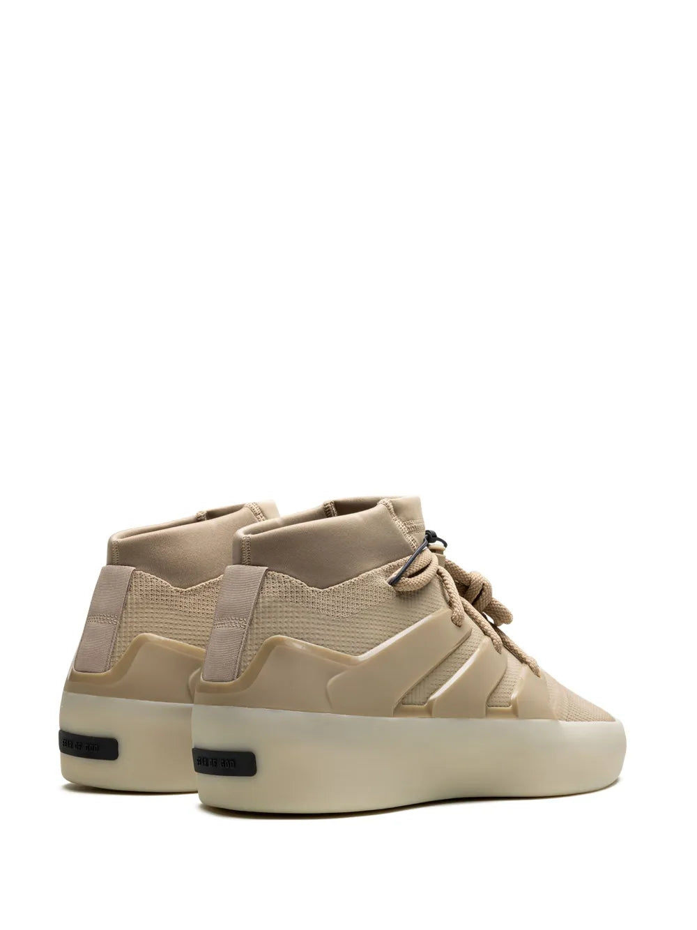 adidas X Fear Of God Basketball 1 Clay Sneakers — Beige — Size US M 4 - US W 5.5 — Back View
