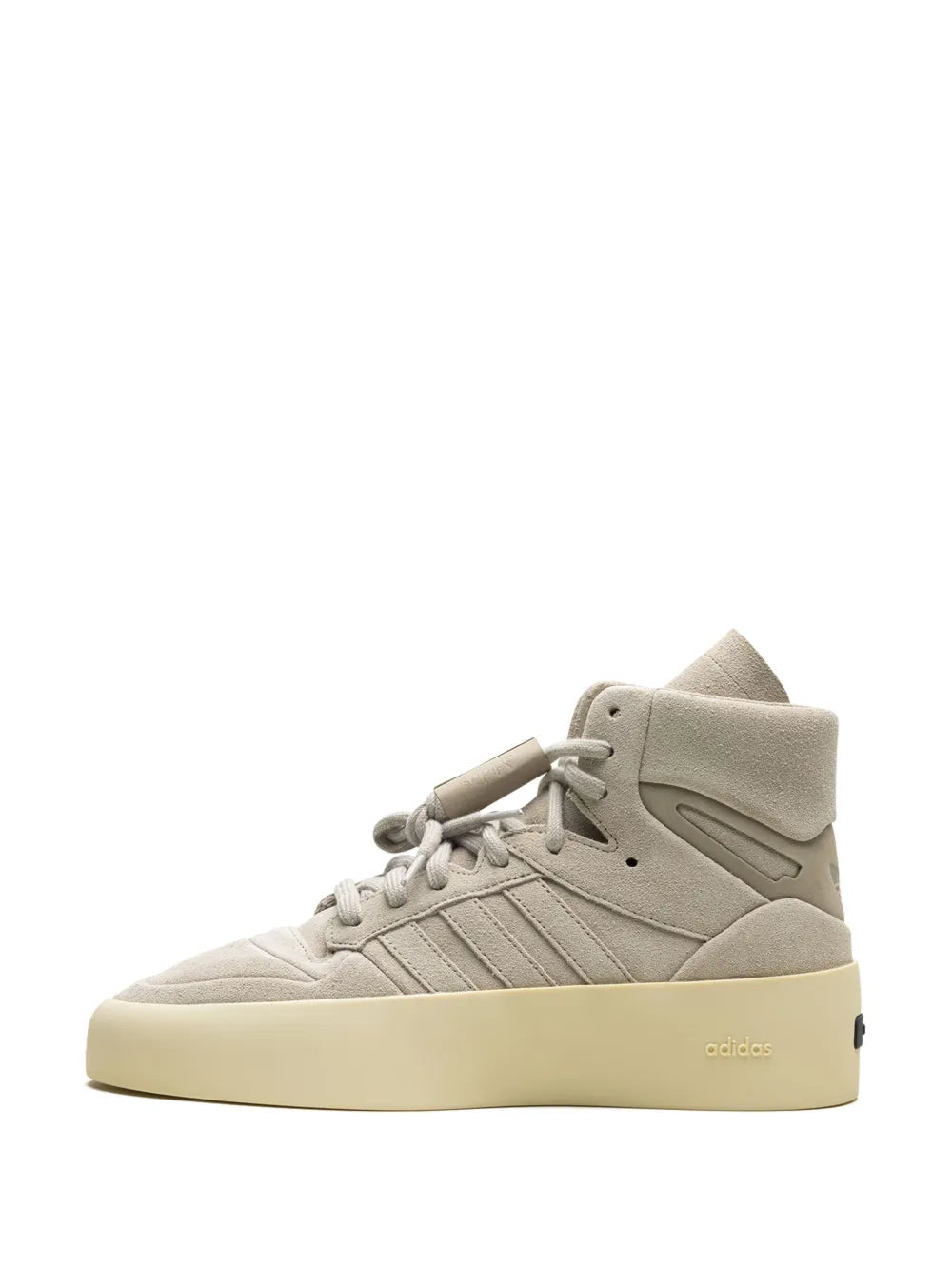 adidas X Fear Of God Athletics 86 Hi Sesame Sneakers — Taupe Grey — Size US M 4 - US W 5.5 — Detail View
