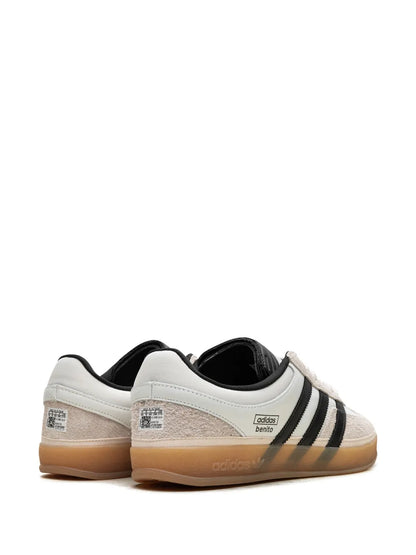 adidas X Bad Bunny Gazelle Indoor Off White Sneakers — Cream White/Black — Size US M 8 - US W 9.5 — Back View