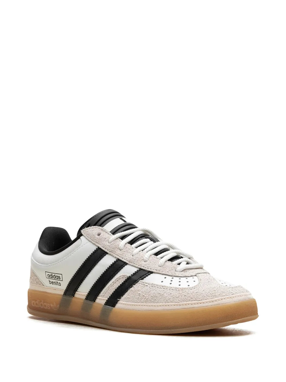 adidas X Bad Bunny Gazelle Indoor Off White Sneakers — Cream White/Black — Size US M 8 - US W 9.5 — Side View
