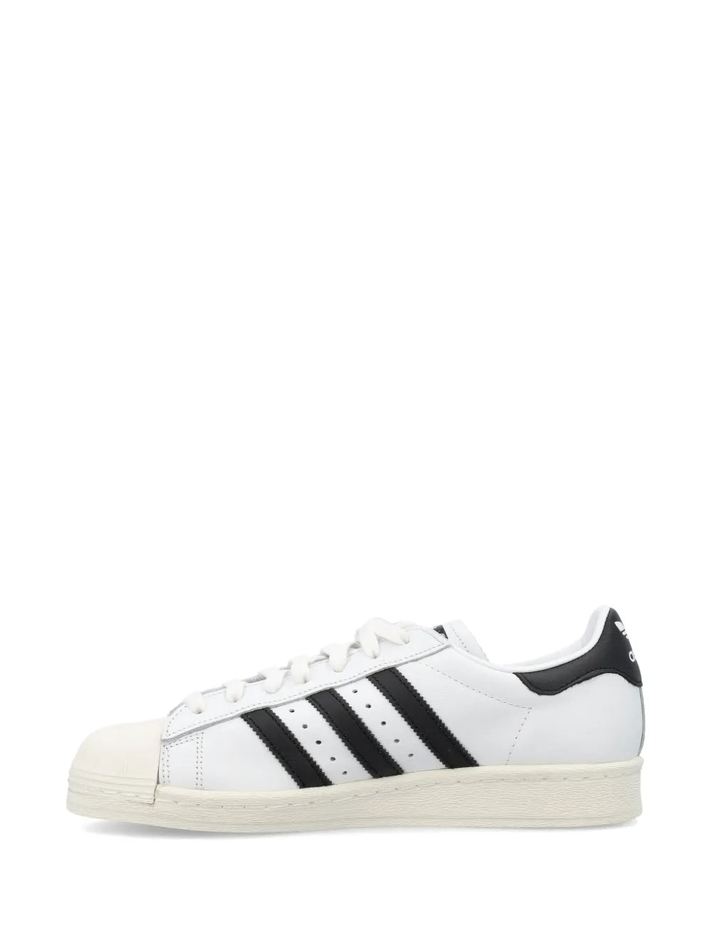 adidas Superstar 82 Low-Top Sneakers — Black/White — Size US M 4 - US W 5.5 — Top View