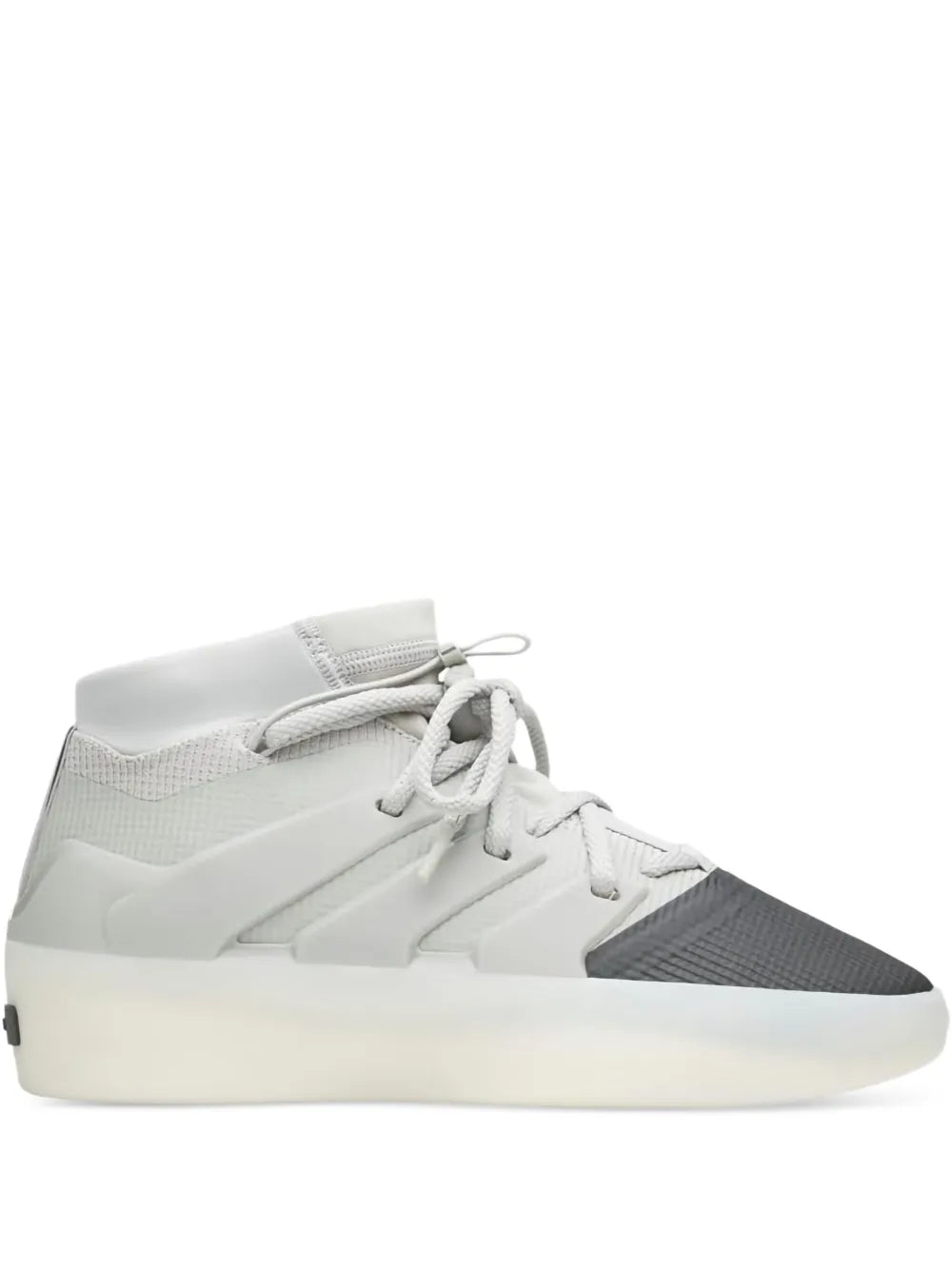 adidas X Fear Of God Athletics Basketball Sesame Carbon Sneakers — Light Grey — Size US M 4 - US W 5.5 — Front View