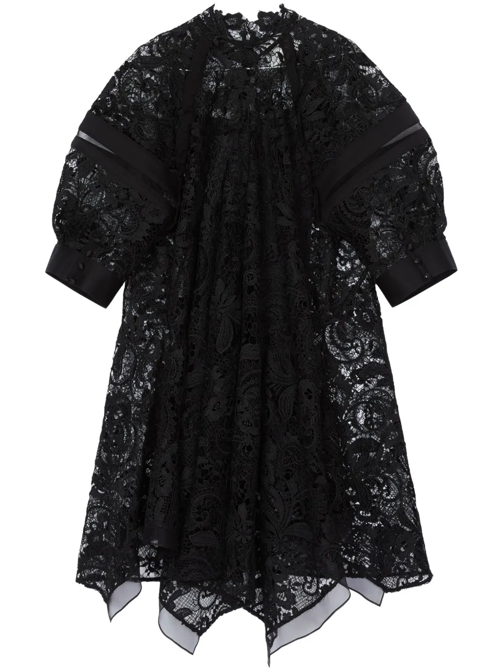 31 Phillip Lim Lace Mini Dress — Black — Size XS — Front View