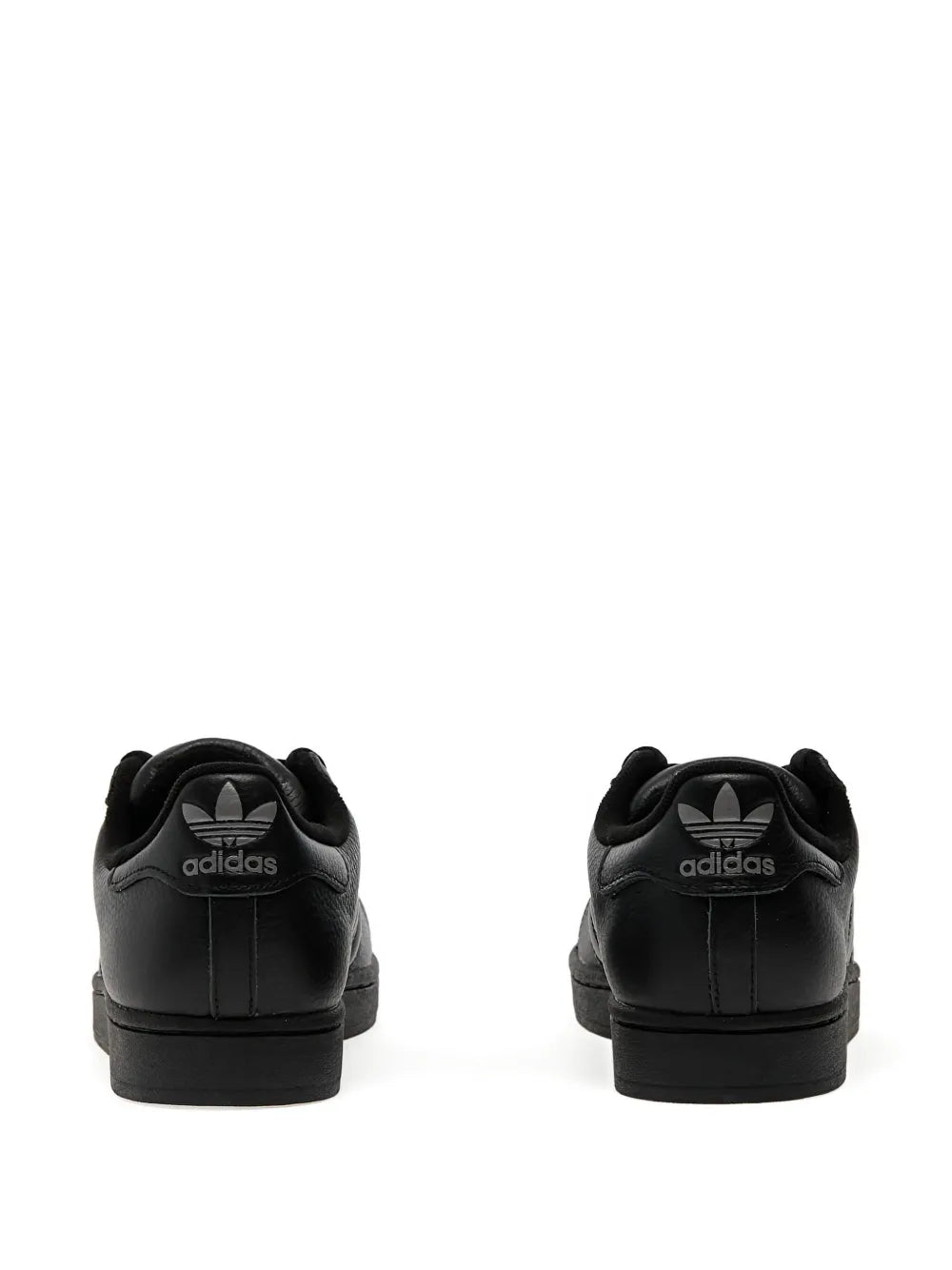 adidas Superstar Ii Shell-Toe Three-Stripe Sneakers — Black — Size US M 4 - US W 5.5 — Back View