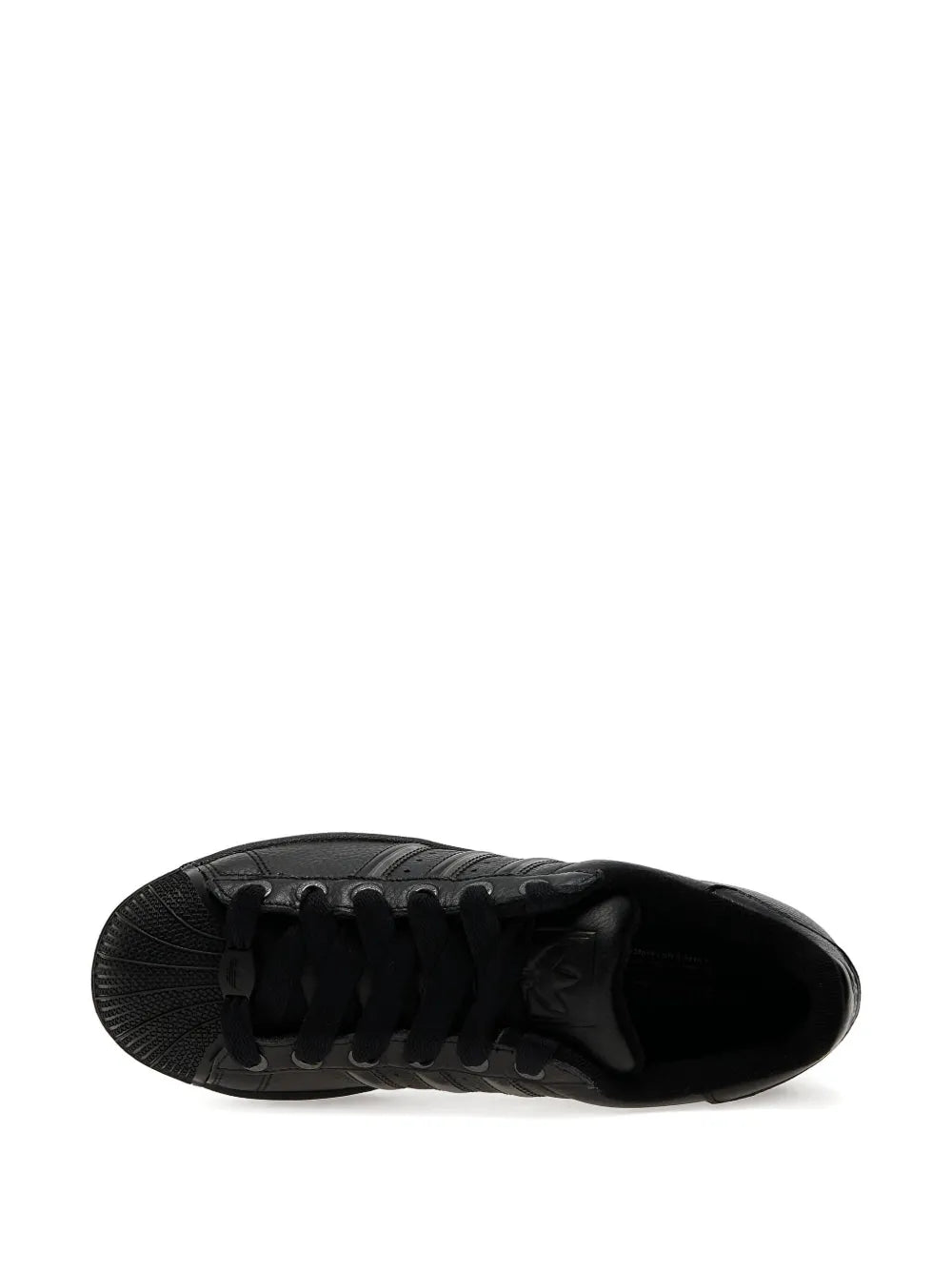 adidas Superstar Ii Shell-Toe Three-Stripe Sneakers — Black — Size US M 4 - US W 5.5 — Detail View