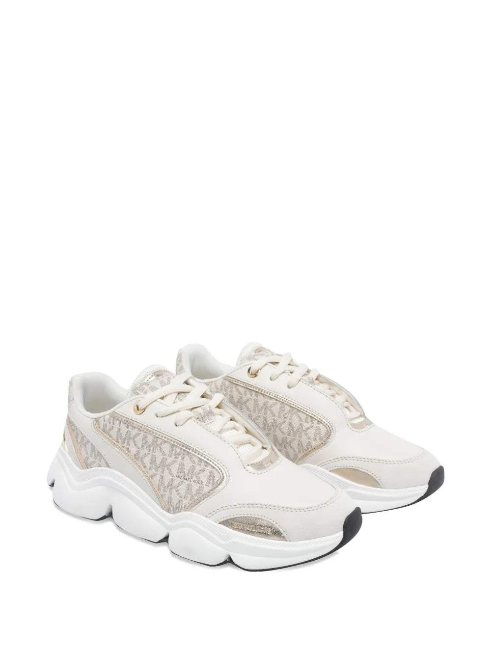 Michael Michael Kors Rennty Logo-Panels Chunky — Beige — Size US M 3.5 - US W 5 — Side View