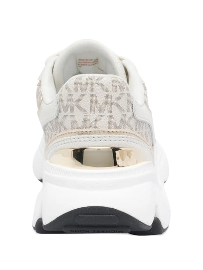 Michael Michael Kors Rennty Logo-Panels Chunky — Beige — Size US M 3.5 - US W 5 — Back View