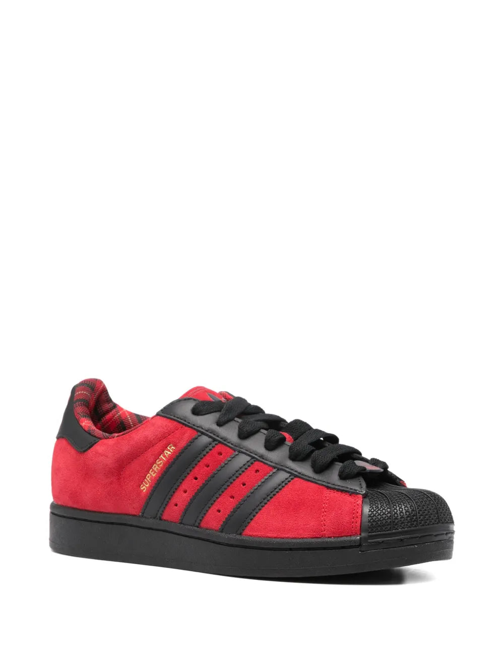 adidas Superstar Ii Sneakers — Scarlet Red — Size US M 4 - US W 5.5 — Side View