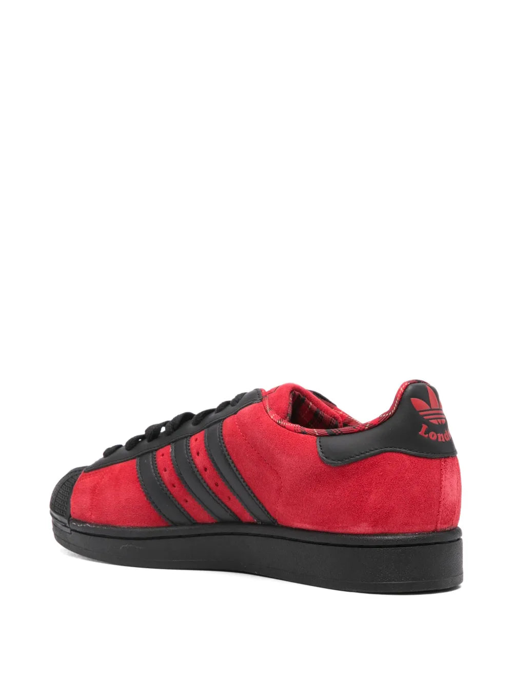 adidas Superstar Ii Sneakers — Scarlet Red — Size US M 4 - US W 5.5 — Back View