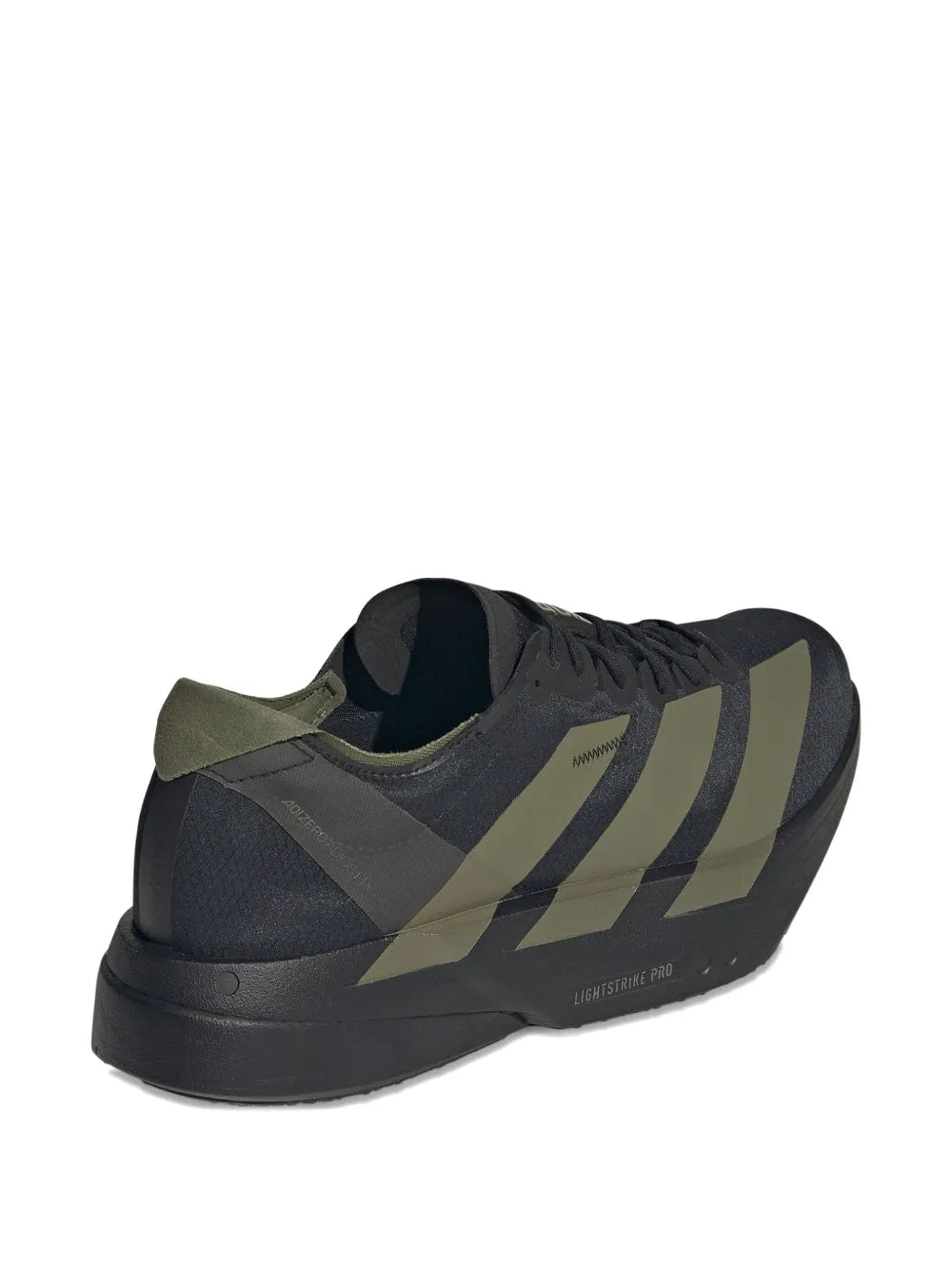 adidas Three-Striped Sneakers — Black — Size US M 9.5 - US W 11 — Back View
