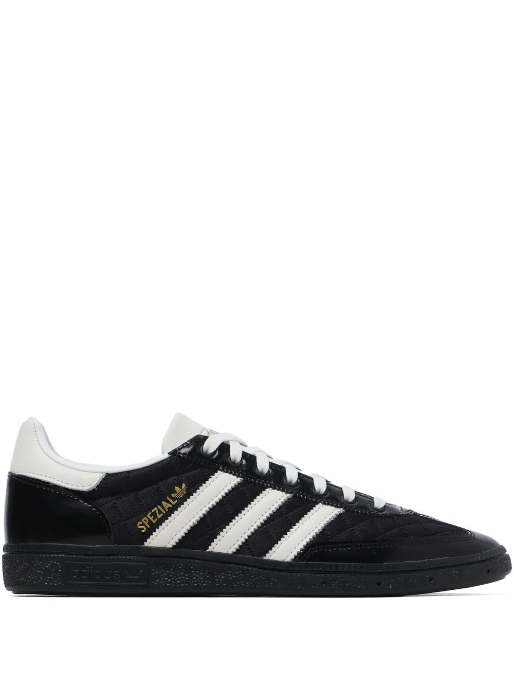 adidas Spezial Stripe Sneakers — Black — Size US M 8 - US W 9.5 — Front View