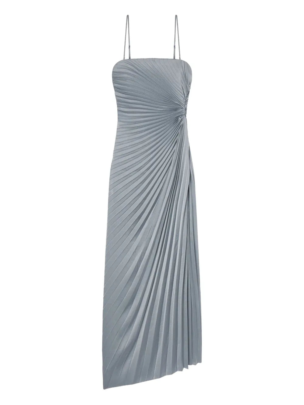 Alc Layla Pleated Maxi Dress — Blue — Size XS — Front View
