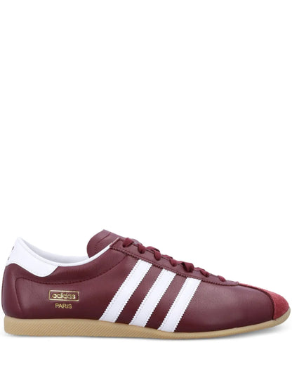 adidas Three Stripes Paris Sneakers — Dark Red — Size US M 9.5 - US W 11 — Front View